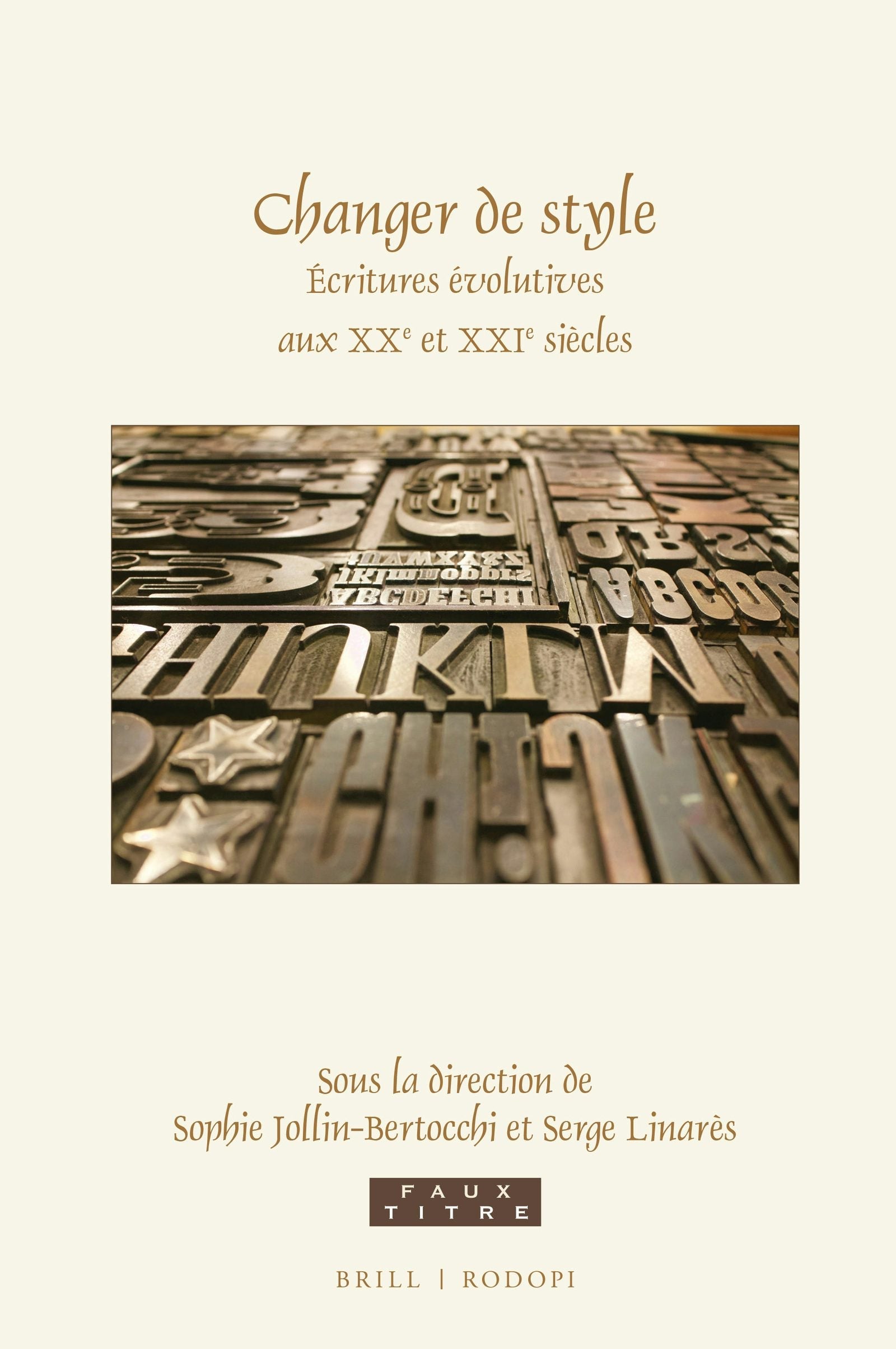 Book cover image for Changer de style ISBN: 9789004413504